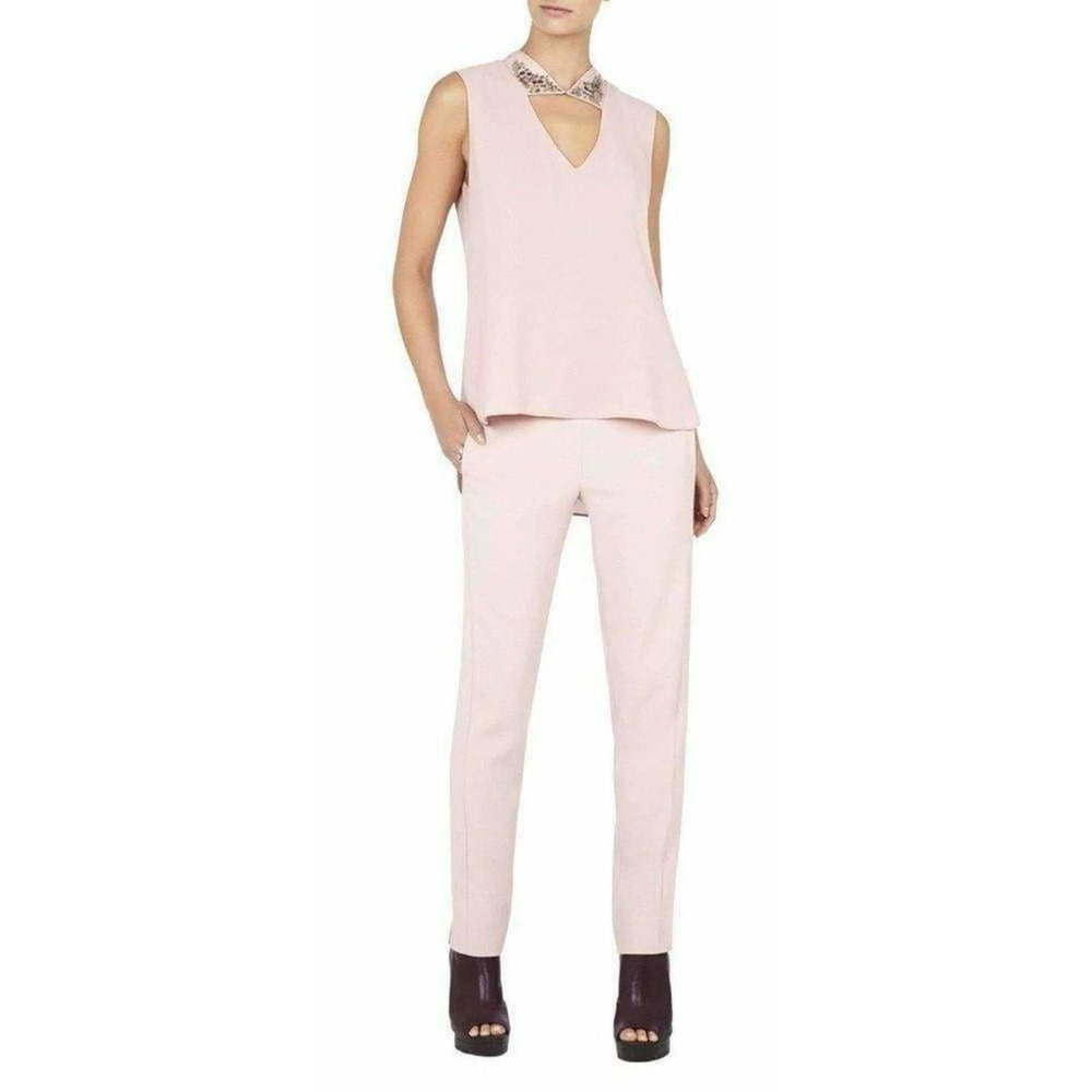 BCBGMAXAZRIA - Sofie Jewelled-Collar Top